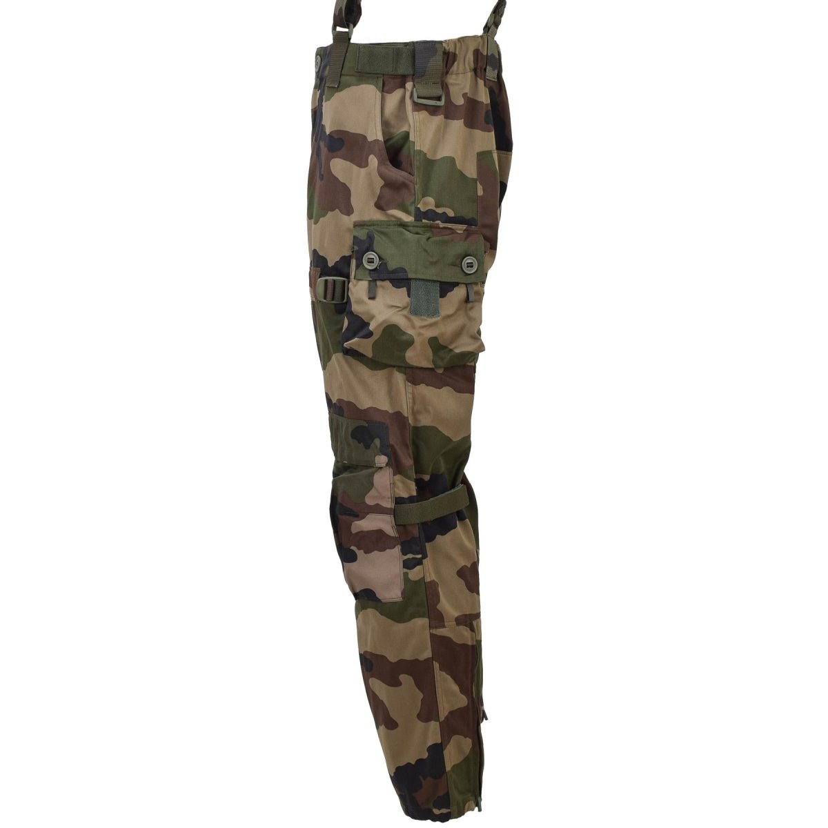 Pantalon de combat militaire français original Felin F4 bretelles durables CCE camouflage