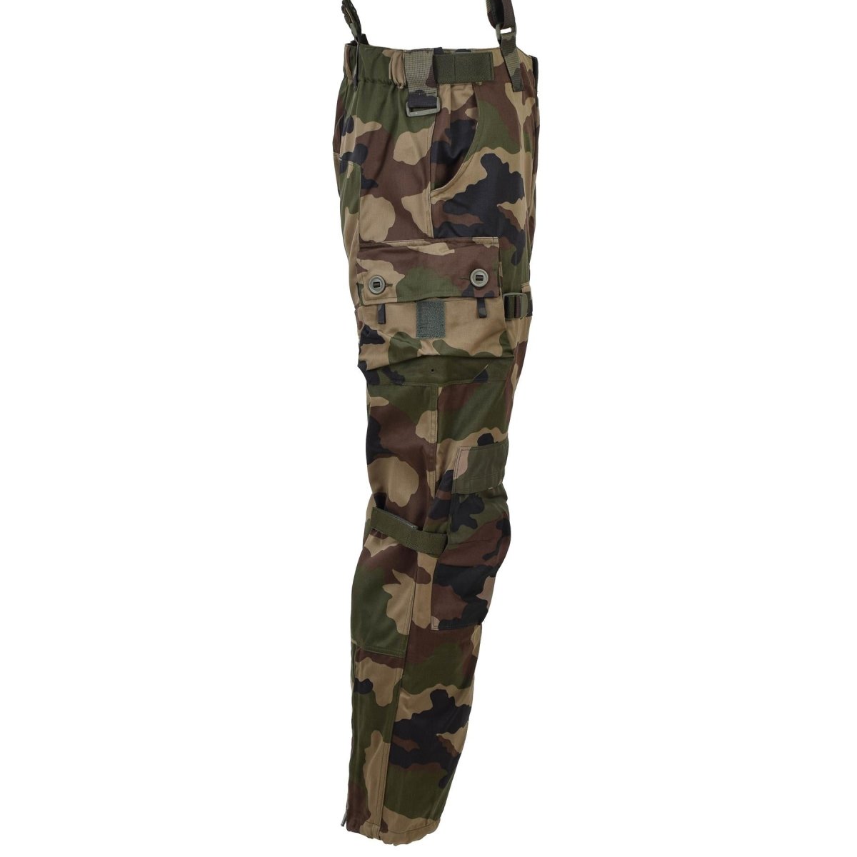 Pantalon de combat militaire français original Felin F4 bretelles durables CCE camouflage