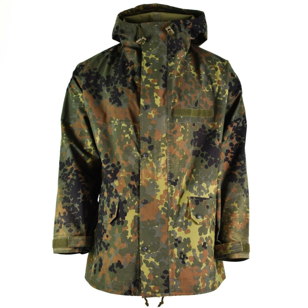 Veste de campagne originale de l'armée allemande GoreTex Flecktarn imperméable à l'eau