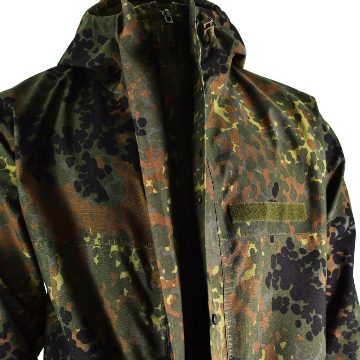Veste de campagne originale de l'armée allemande GoreTex Flecktarn imperméable à l'eau