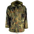 Original German army field Jacket GoreTex Flecktarn waterproof rain parka NEW