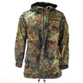Veste de campagne parka originale de l'armée allemande, camouflage Flecktarn avec doublure