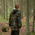 Veste de combat originale de l'armée allemande parka militaire à capuche Flecktarn combat 