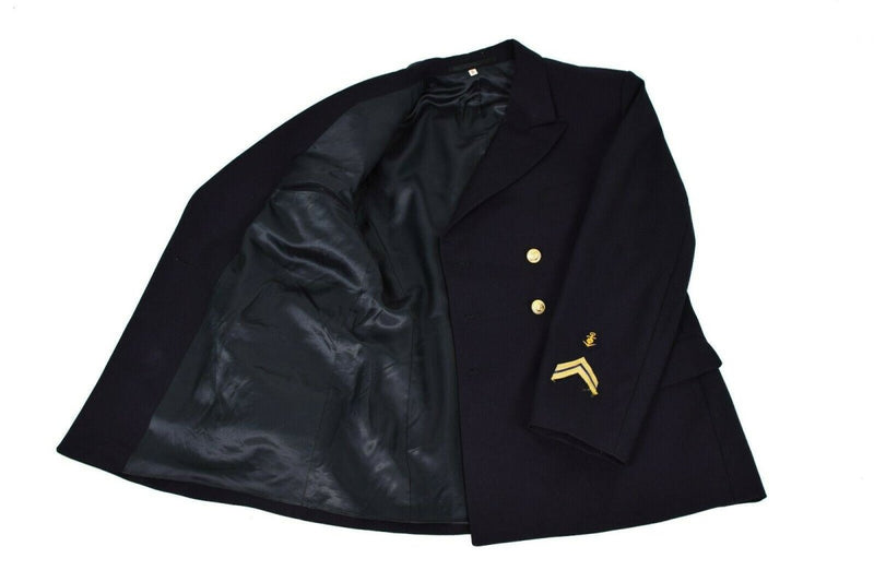 Veste de costume originale des Marines de l'armée allemande noire marine uniforme militaire formel