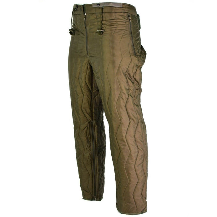 Pantalon matelassé original de l'armée allemande, doublure intérieure, chaud, thermique, hiver OD - GoMilitar