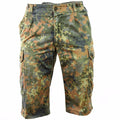 Short de combat original de l'armée allemande, camouflage flecktarn bermuda