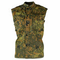 Gilet de combat tactique original de l'armée allemande avec fermeture éclair flecktarn camouflage BW