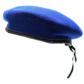 Béret en laine de l'armée allemande d'origine, casquette de surplus militaire de la Bundeswehr, bleu