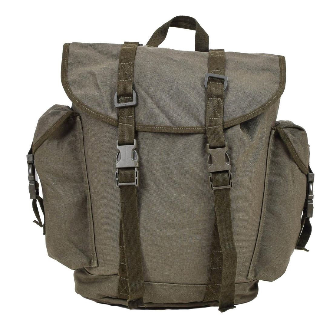 Sac à dos de montagne militaire allemand d'origine 35 L, durable, plusieurs poches, olive