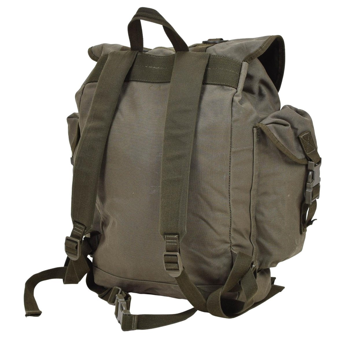 Sac à dos de montagne militaire allemand d'origine 35 L, durable, plusieurs poches, olive