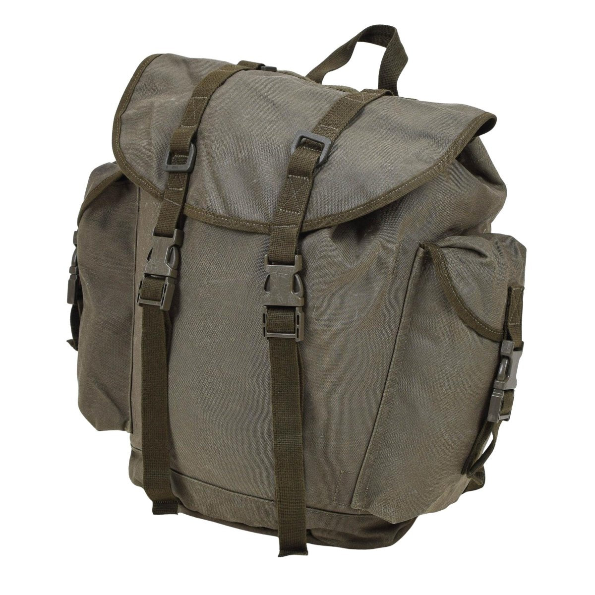 Sac à dos de montagne militaire allemand d'origine 35 L, durable, plusieurs poches, olive
