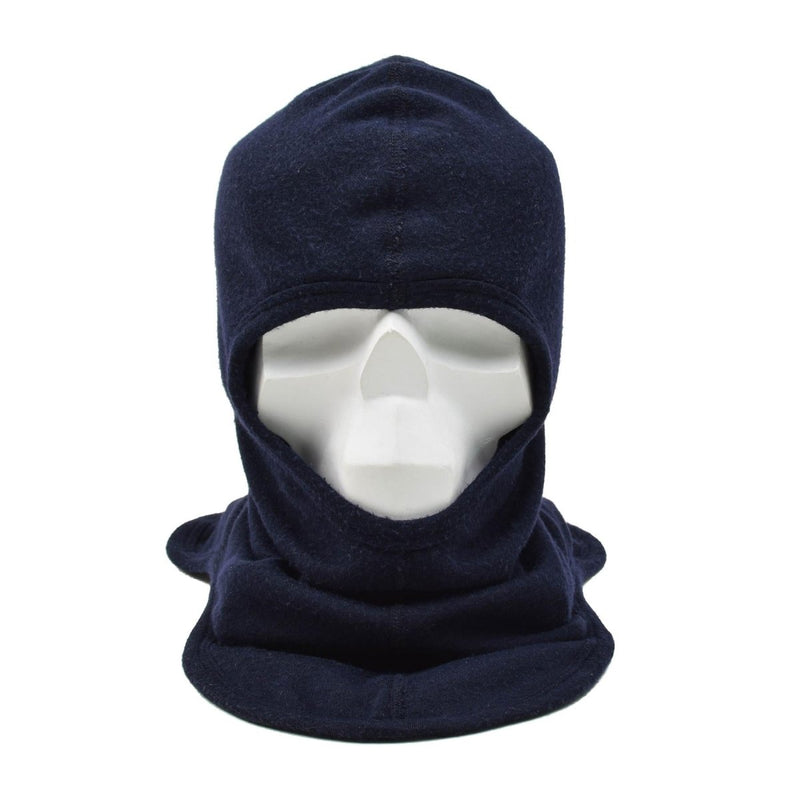 Cagoule militaire allemande originale, protection contre la chaleur, résistante au feu, bleu marine