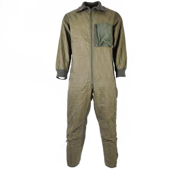 Original German Military Jumpsuit Liner Insulated Cold Weather Gear Olive