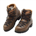 Bottes de randonnée militaires allemandes originales en cuir Vibram Outdoor marron