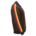Original German military NVA brown sport jacket activewear vintage tracksuit