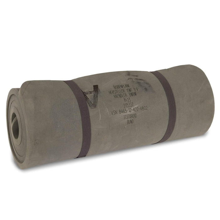Matelas de couchage militaire allemand original roulé pour camping en plein air, problème de l'armée, olive - GoMilitar