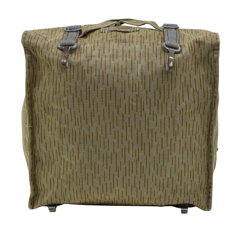 Original German Military Tactical backpack Vintage Metal Buckets Raindrop camo - GoMilitar