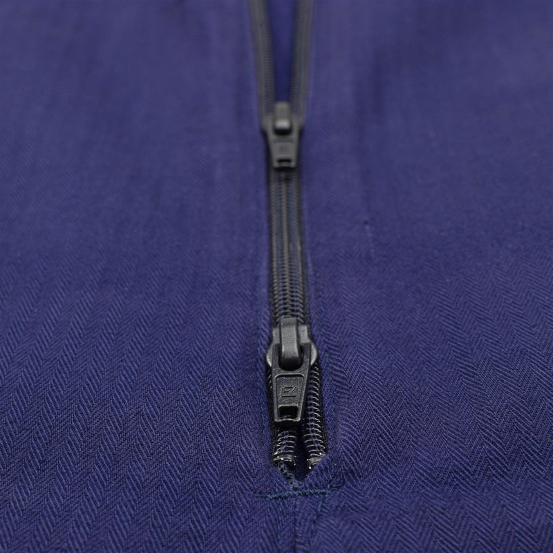 Combinaison de travail militaire allemande originale, uniforme de travail bleu marine, combinaison de travail bleu armée