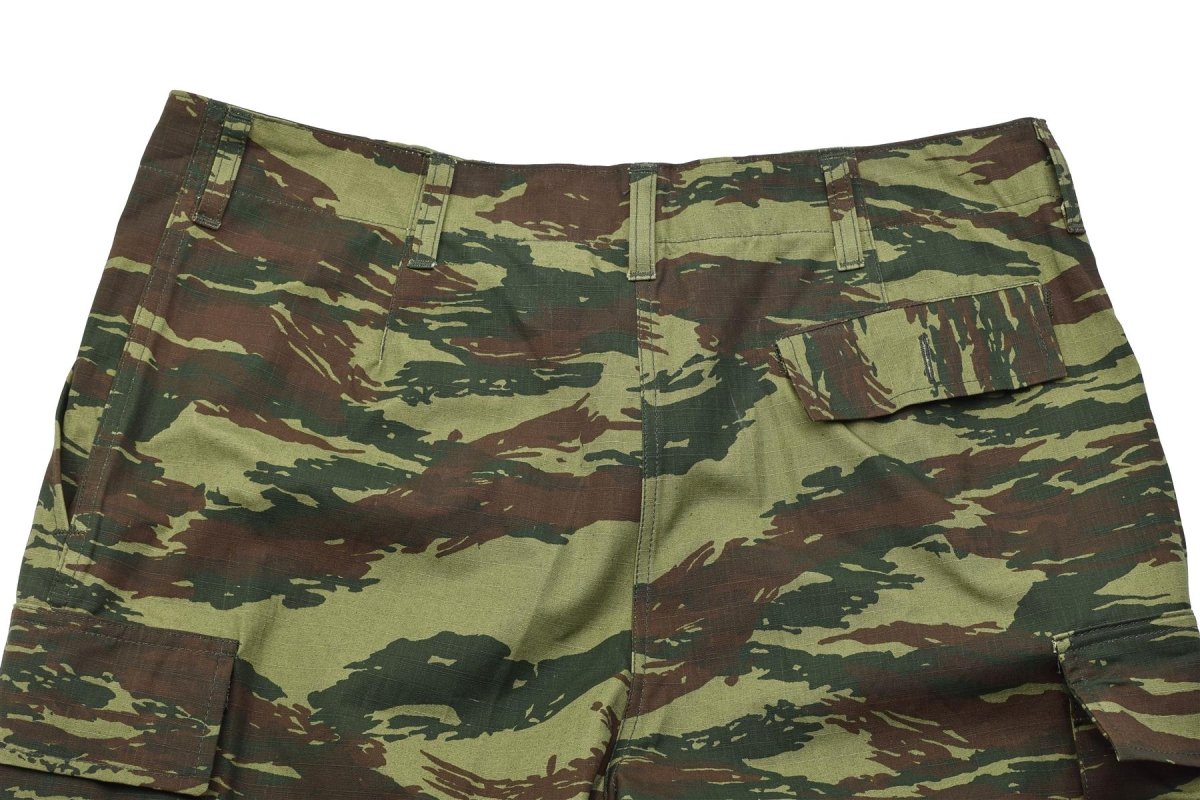 Original Greek Military BDU Field Pants Cargo Pockets Lizard Camouflage