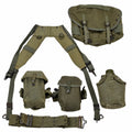 Original Greek Military M56 Style 7 Piece Load Bearing Webbing Kit Olive