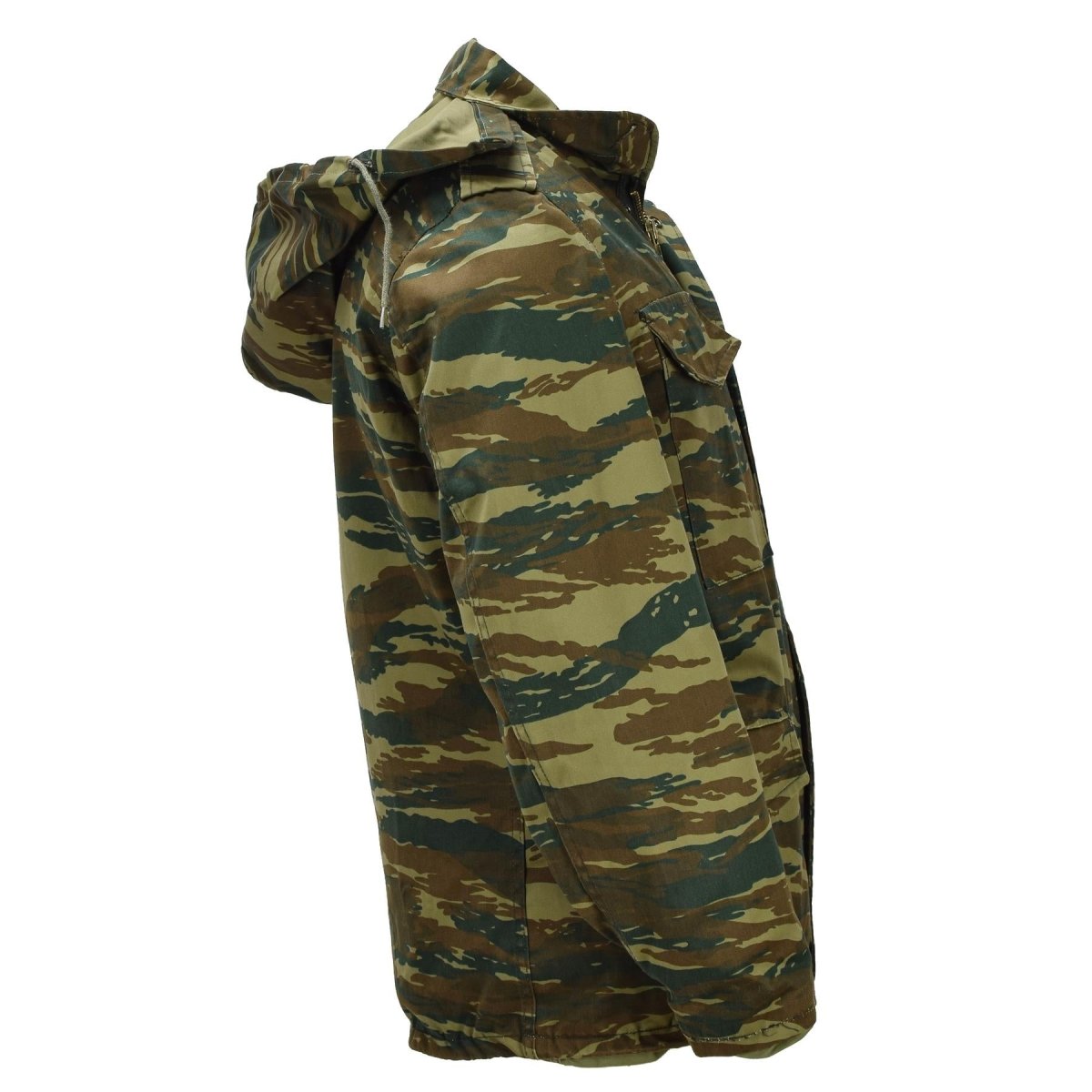 Veste de campagne militaire grecque originale M65, doublure amovible, problème militaire, camouflage lézard