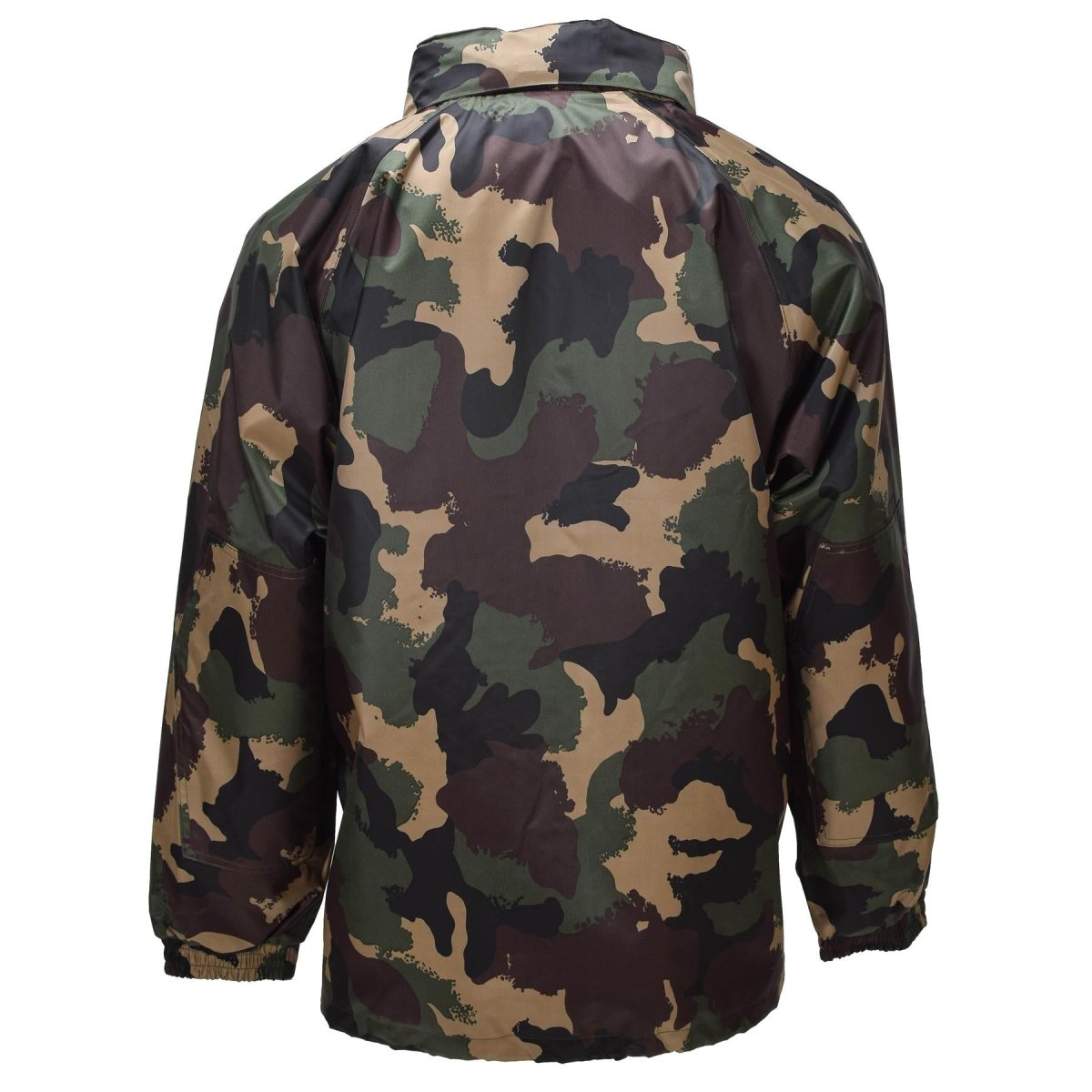 Veste imperméable militaire hongroise d'origine, capuche enroulable, bouton rabat, M93 camouflage
