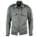 Original Italian army grey Air Force military BDU surplus jacket with buttoned chest pockets and durable fabric design