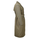 Original Italian military women trench coat olive long with belt liner army NEW - GoMilitar
