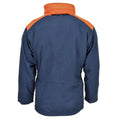 Original Italian Trilaminated Navy Parka Jacket Hooded Vintage Waterproof NEW