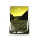 Mil-Tec Original fire starter kit survival set with durable fire steel in compact boxed packaging for outdoor use