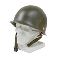 Casque militaire belge original en acier M51, combat tactique, armée, intérieur en PVC, olive