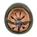 Casque militaire belge original en acier M51, combat tactique, armée, intérieur en PVC, olive