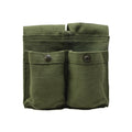 Original Norwegian army magazine pouch vintage double ammo bag green canvas NEW