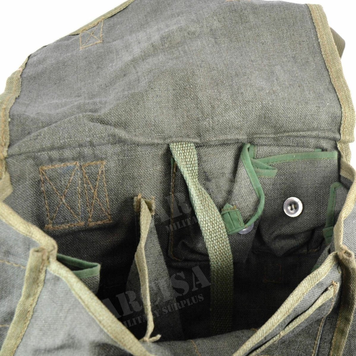 Sac à dos original de l'armée polonaise en toile, sac à bandoulière, sac à pain, bushcraft