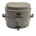 Original Polish Army mess kit Aluminum military bowler pot vintage camping Olive