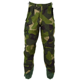 Original Swedish army M90 pants splinter camouflage field combat trousers NEW
