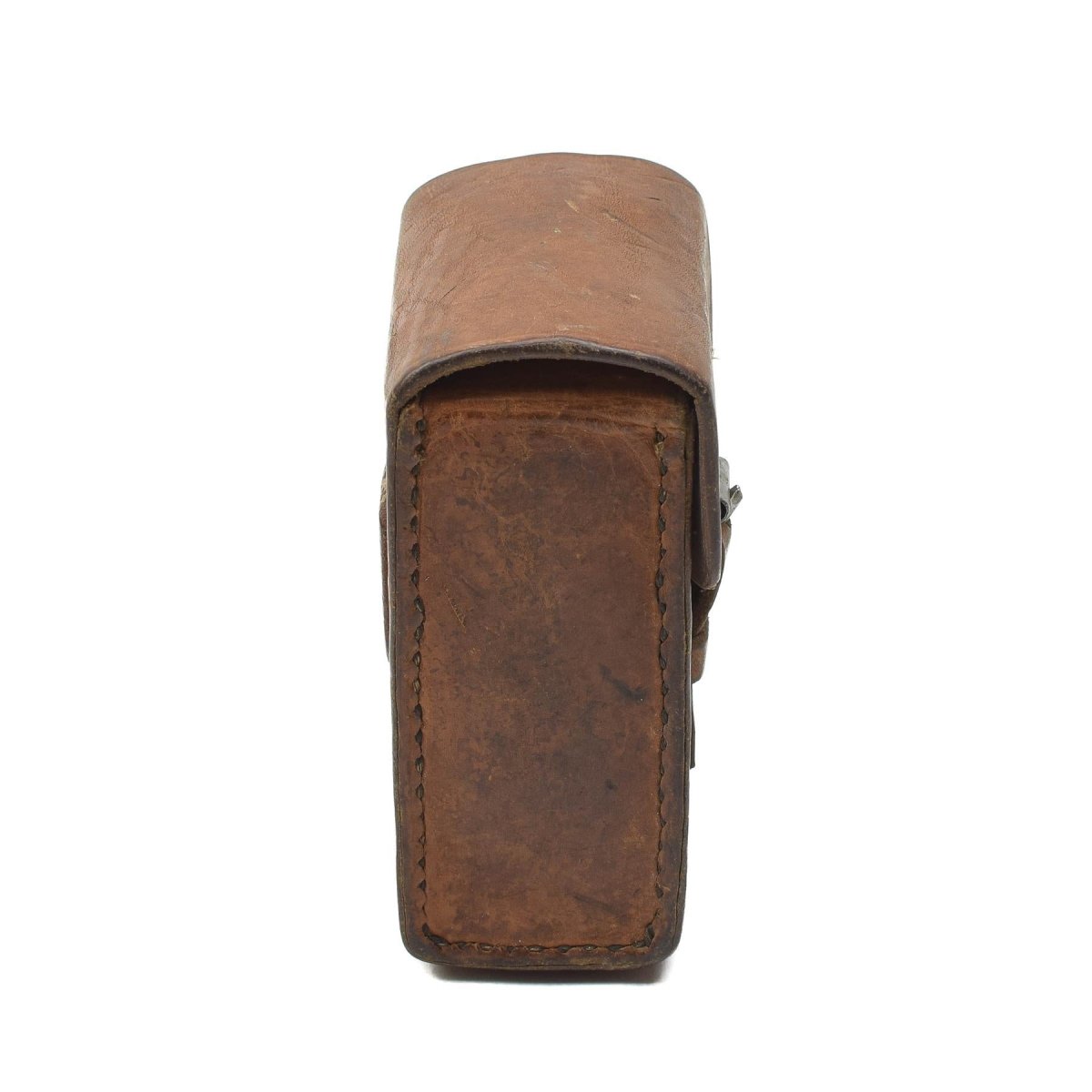 Pochette de ceinture en cuir rigide militaire suédoise d'origine, sac de chargeur universel vintage