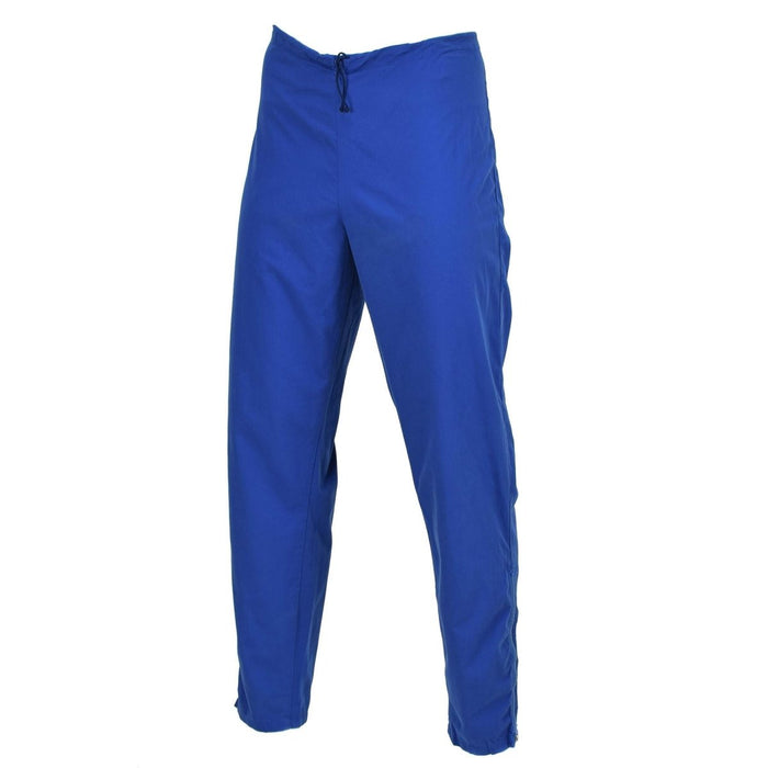 Pantalon de survêtement militaire suédois original, taille réglable, vêtements de travail, bleu - GoMilitar