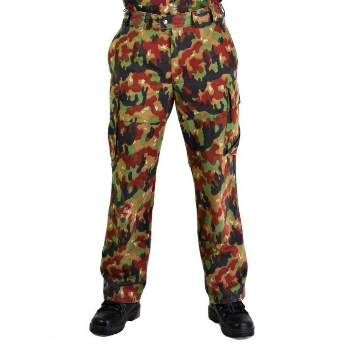 Original Swiss army pants M83 combat Alpenflage Camo field trousers NEW - GoMilitar