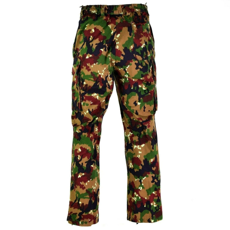 Pantalon de combat original de l'armée suisse M83 Alpenflage Camo field trousers NEUF