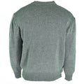 Pull original de l'armée suisse M74 Jumper pull en laine vierge gris avec fermeture éclair
