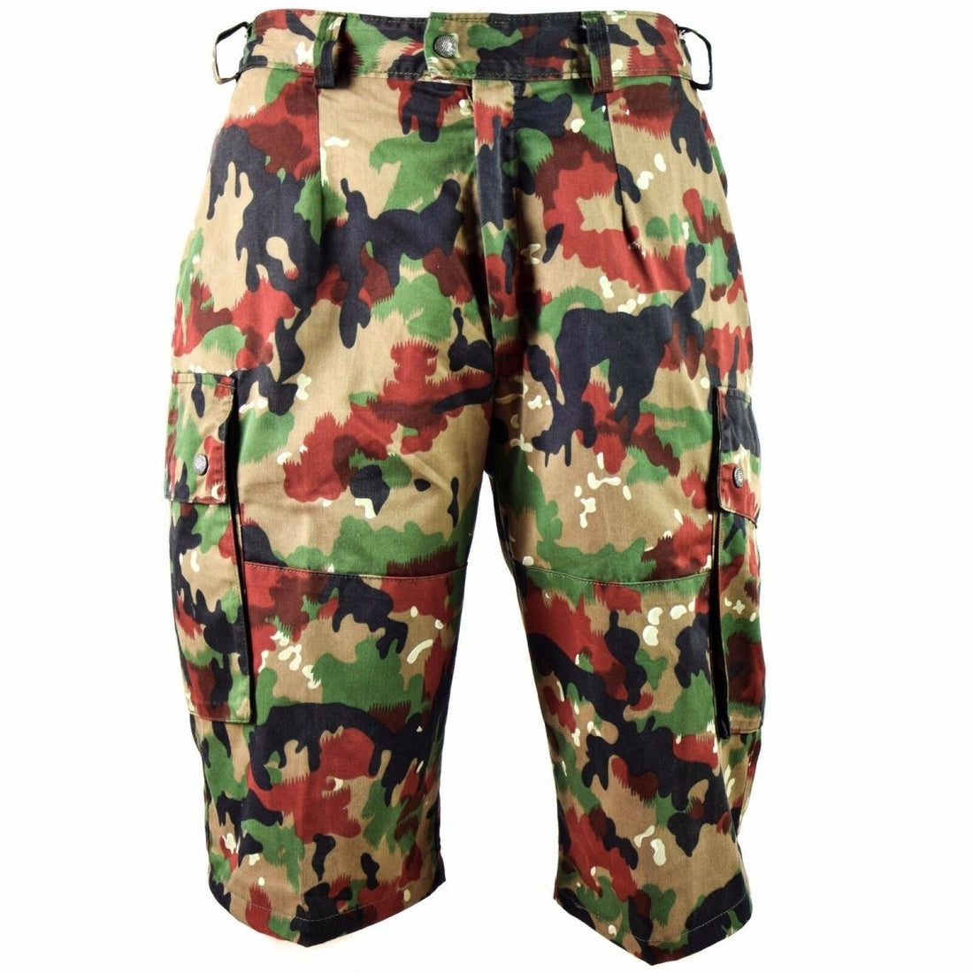 Short de combat original de l'armée suisse M83 Alpenflage TAZ 83 Short cargo camouflage