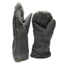 Original Swiss Army winter mittens with flannel lining and military issue gauntlets for extra warmth and durability.