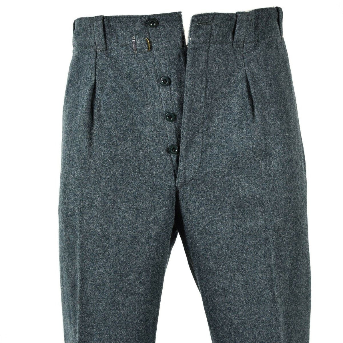 Pantalon en laine d'origine de l'armée suisse, pantalon de campagne militaire excédentaire Suisse