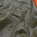 Original Swiss Civil Protection Waterproof Rain Jacket Long Coat Olive