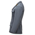 Veste formelle militaire suisse originale, 4 poches, épaulettes, gris