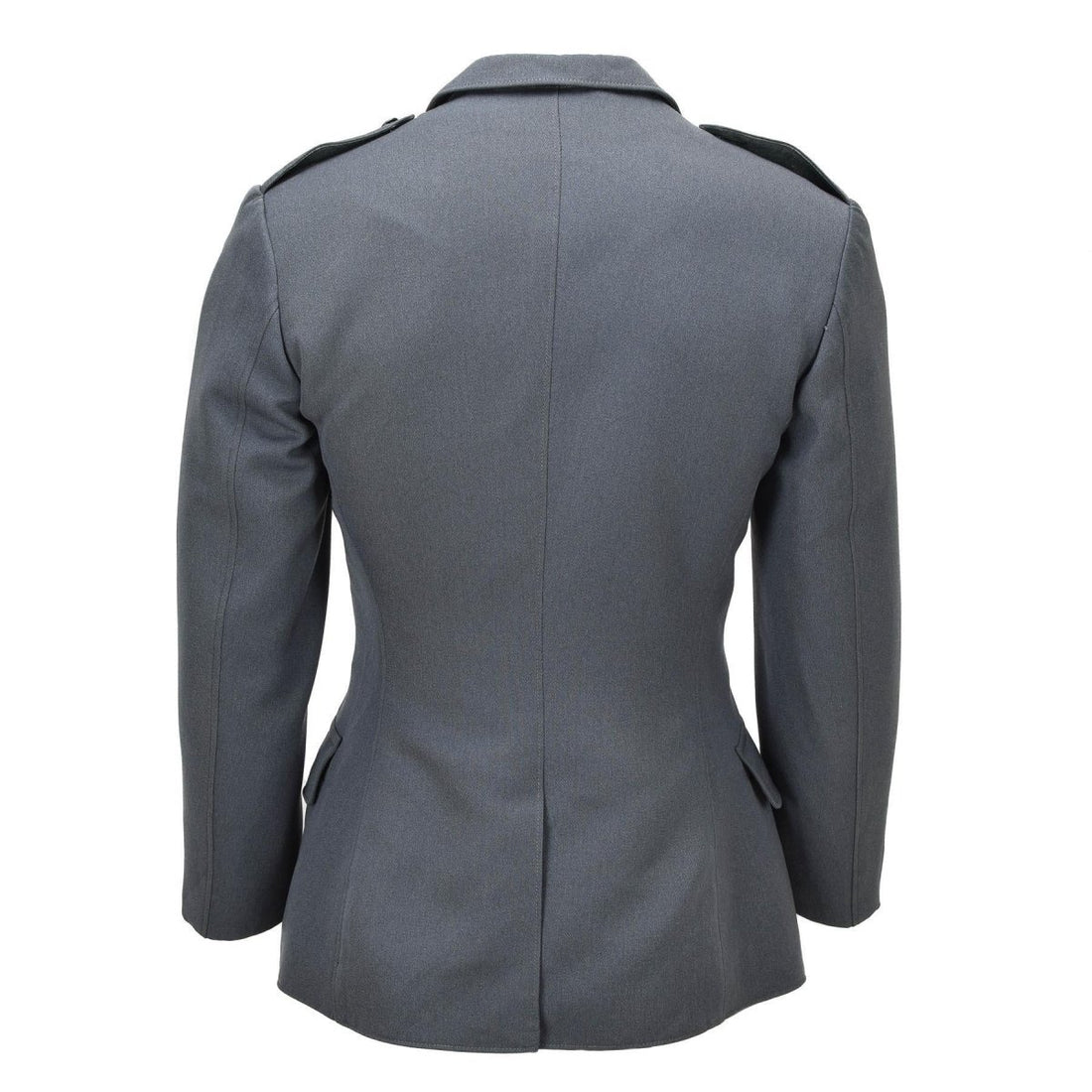 Veste formelle militaire suisse originale, 4 poches, épaulettes, gris