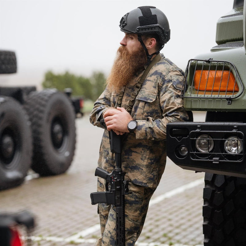 Veste tactique originale de l'armée turque en ripstop durable bleu camouflage numérique