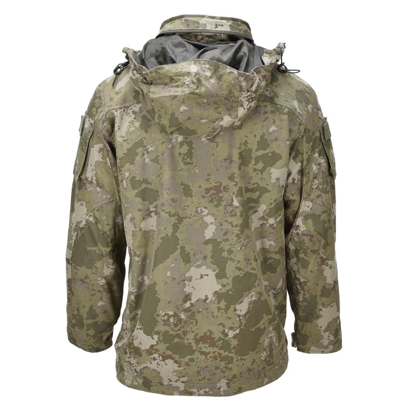 Parka de campagne turque originale en matériau RipStop avec capuche Fooldaway Camouflage Kama