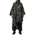 Poncho de camouflage militaire turc d'origine résistant à l'eau en ripstop à capuche armée